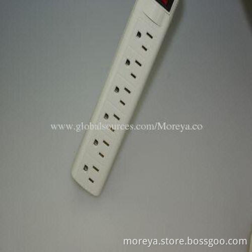 American Standard Power Strip with Plastic Cover, 15A Maximum Current